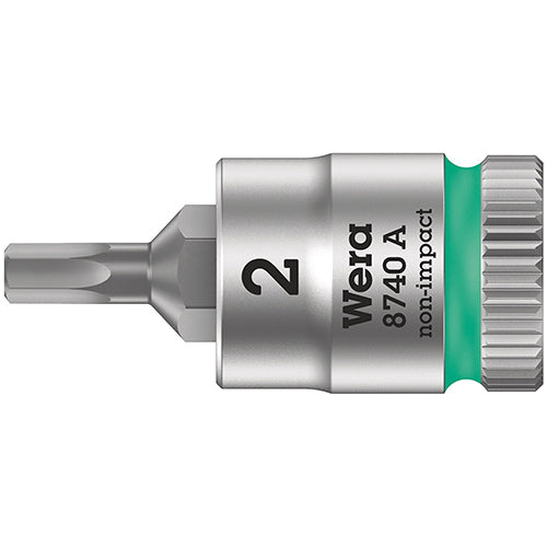 Wera 05003330001 8740 A Bit-Socket 1/4" In-Hex 2/28mm Zyklop