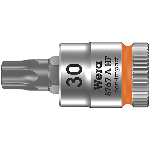 Wera 05003369001 8767 A HF Hold Function Socket 1/4" Drive Torx 30/28mm Zyklop