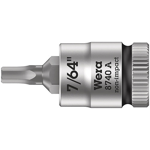 Wera 05003382001 8740 A Bit-Socket 1/4" In-Hex 7/64"/28mm Zyklop