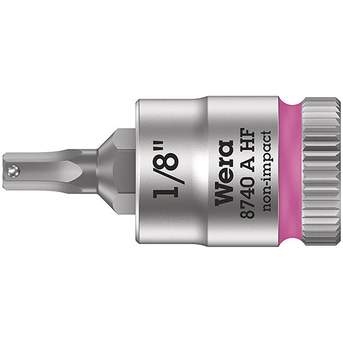 Wera 05003383001 8740 A HF Zyklop In-Hex Bit-Socket 1/4" Drive 1/8"/28mm