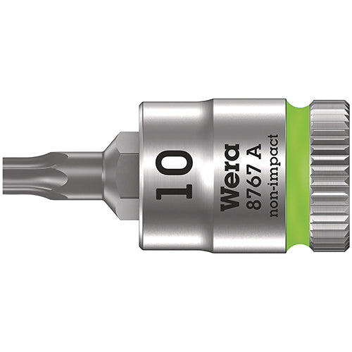 Wera 05003390001 8767 A Torx Bit-Socket 1/4" Drive Tx10/28mm Zyklop