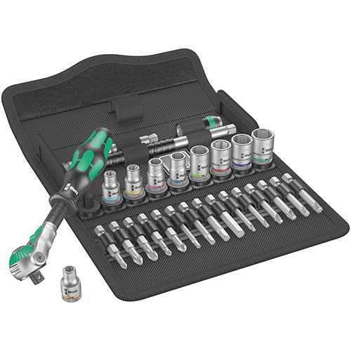 Wera 05004049001 8100SB9 Socket Set 3/8" Drive Imperial Zyklop Speed