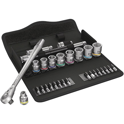 Wera 05004051001 8100SB11 Socket Set 3/8" Drive Imperial Zyklop Metal Switch