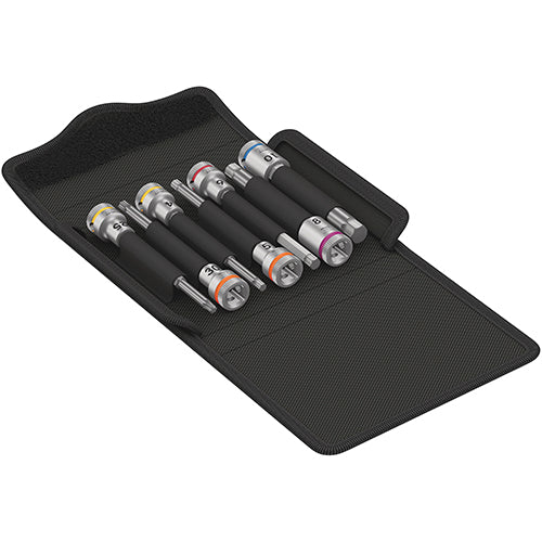 Wera 05004176001 Bicycle Set 8 - Zyklop Bit-Socket Set 3/8" Torx/Hex 7pc