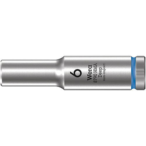 Wera 05004503001 8790 HMA Deep 1/4" Socket, 6x50mm Zyklop
