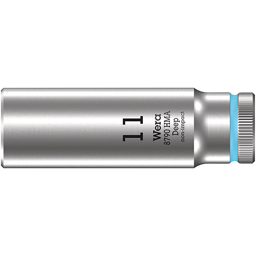 Wera 05004508001 8790 HMA Deep 1/4" Socket, 11x50mm Zyklop