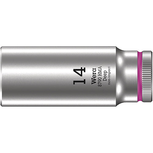 Wera 05004511001 8790 HMA Deep 1/4" Socket, 14x50mm Zyklop