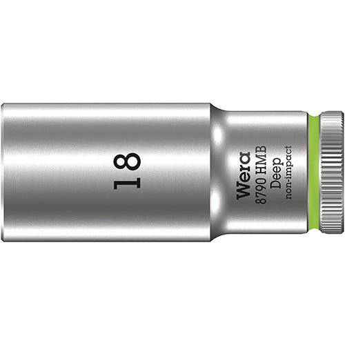 Wera 05004540001 8790 HMB Deep 3/8" Socket, 18x64mm Zyklop