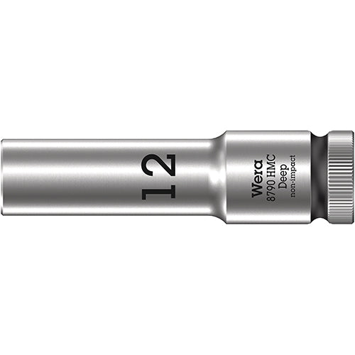Wera 05004552001 8790 HMC Deep Socket With 1/2" Drive, 12x83mm Zyklop