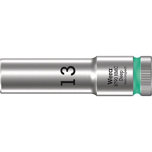 Wera 05004553001 8790 HMC Deep Socket With 1/2" Drive, 13x83mm Zyklop