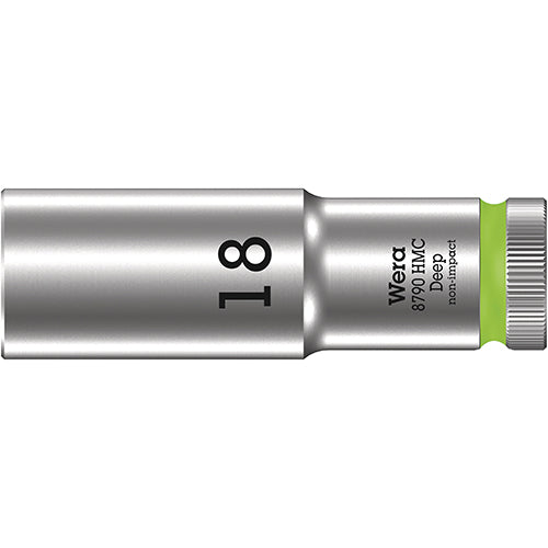 Wera 05004558001 8790 HMC Deep Socket With 1/2" Drive, 18x83mm Zyklop