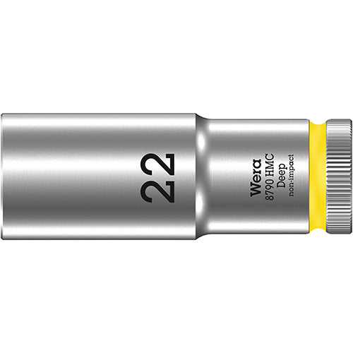 Wera 05004562001 8790 HMC Deep Socket With 1/2" Drive, 22x83mm Zyklop