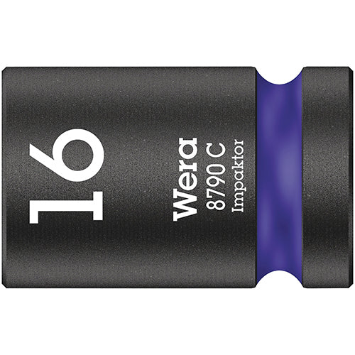 Wera 05004573001 8790 C Impaktor Socket 1/2" Drive, 16x38mm Zyklop