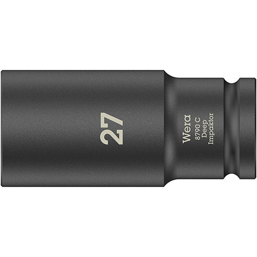Wera 05004840001 8790 C Impaktor Deep Socket, 1/2" Drive, 27x83mm Zyklop