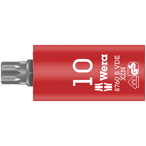 Wera 05004941001 8760 B VDE XZN Zyklop Bit Socket 3/8" Multipoint M10x59mm