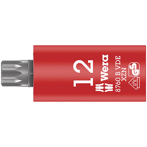 Wera 05004942001 8760 B VDE XZN Zyklop Bit Socket 3/8" Multipoint M12x59mm
