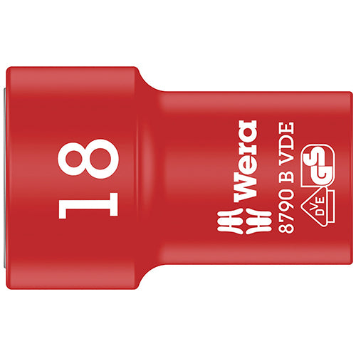 Wera 05004962001 8790 B VDE Socket 3/8" Drive 18.0/46 Zyklop
