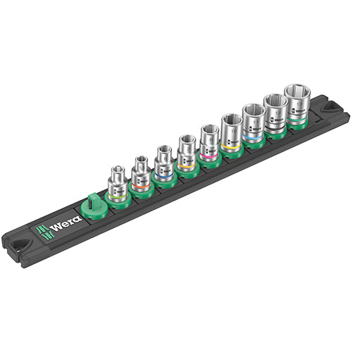 Wera 05005400001 Magnetic Socket Rail A 4 Zyklop 8790 A 1/4" 9pc