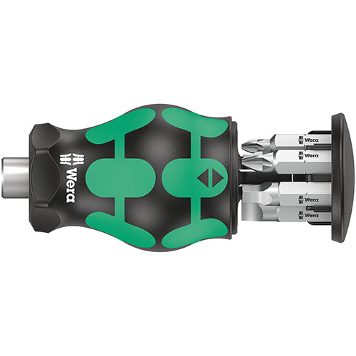 Wera 05008878001 Kraftform Kompakt Stubby Magazine 5 Phillips/Square/Slotted 6pc