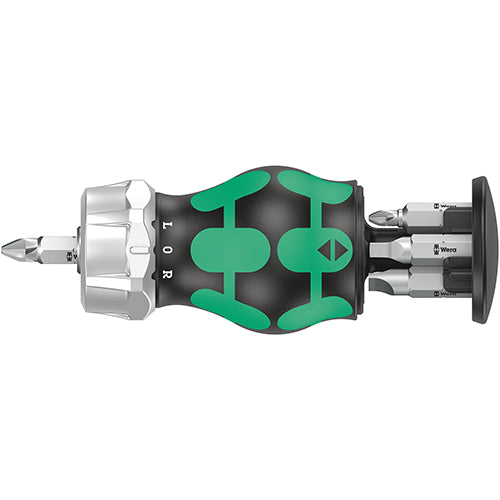 Wera 05008886001 Kraftform Kompakt Stubby Magazine RA 4 Phillips/Slotted/Square Z 6pc