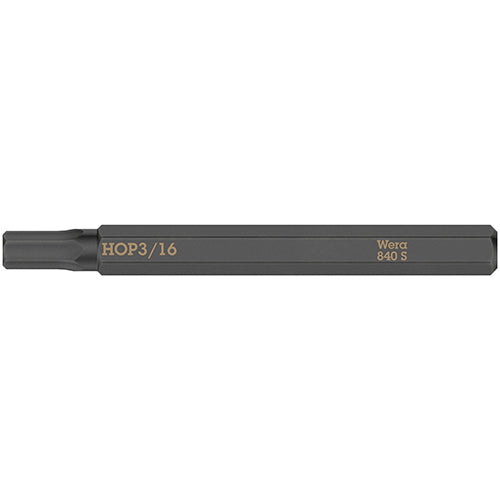 Wera 05018156001 840 S 1/4" Impact Bit Hex-Plus 3/16"x70mm