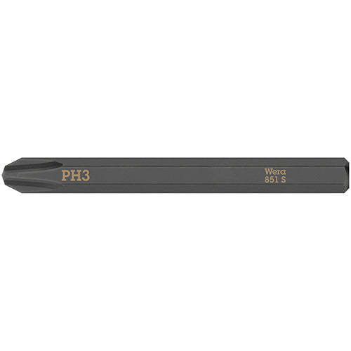 Wera 05018162001 851 S 1/4" Impact Bit Phillips 3x70mm