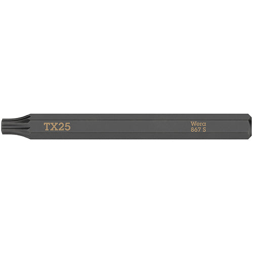 Wera 05018168001 867 S 1/4" Impact Bit Torx 25x70mm