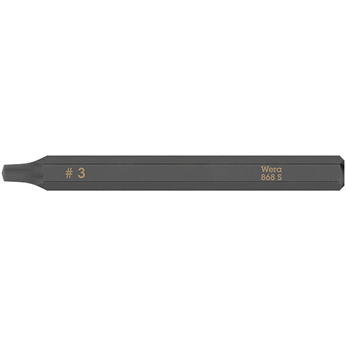Wera 05018173001 868 S 1/4" Impact Bit #3 x 70mm