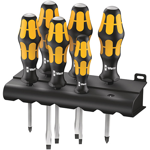 Wera 05018282001 932/6 Chiseldriver Set Slotted/Phillips Kraftform Plus 6pc