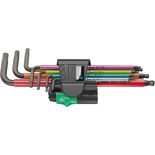 Wera 05022534001 950SPKL/7B SM Hex Key Set 1.5-6.0 Long Ballend Multicolour 7pc