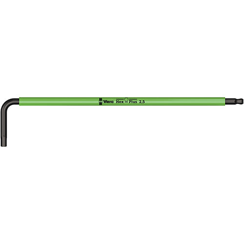 Wera 05022604001 950SPKL Multicolour Hex Key 2.5/112 Long Ballend Blacklaser