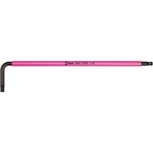 Wera 05022632001 950SPKL Multicolour Hex Key 1/8/123 Long Ballend Blacklaser