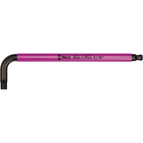 Wera 05022637001 950SPKL Multicolour Hex Key 5/16/123 Long Ballend Blacklaser