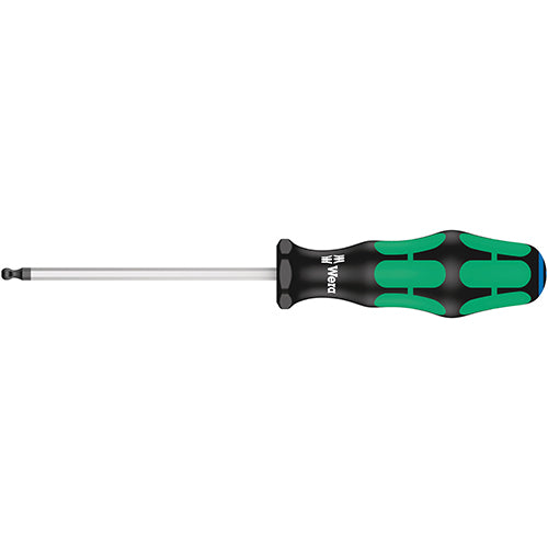 Wera 05022810001 352 Screwdriver Ballend Hex 4.0/100 Kraftform Plus