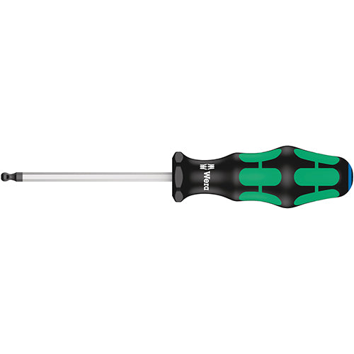 Wera 05022910001 352 Screwdriver Ballend Hex 3/16"/100 Kraftform Plus