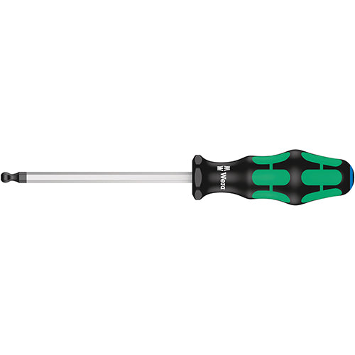 Wera 05022920001 352 Screwdriver Ballend Hex 1/4"/125 Kraftform Plus