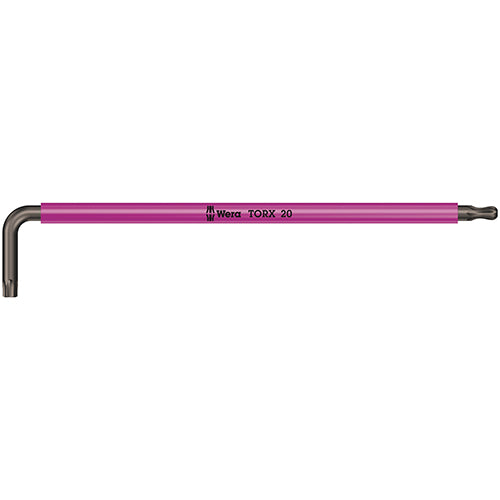 Wera 05024485001 967 SPKXL Torx Multicolour L-Key 20/137 Long Blacklaser