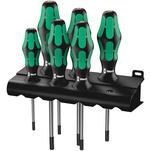 Wera 05028059001 367/6 Holding Function Screwdriver Set Torx Kraftform Plus 6pc