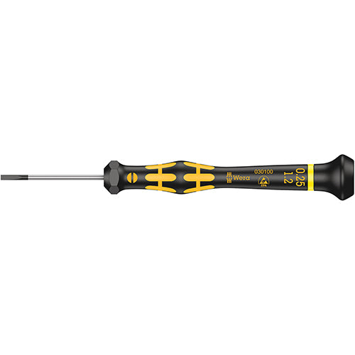 Wera 05030100001 1578A Kraftform Micro Screwdriver Slotted 0.25/1.2/40 ESD