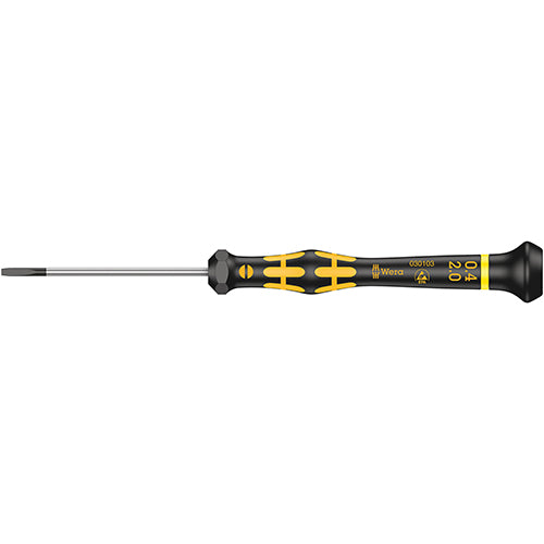 Wera 05030103001 1578A Kraftform Micro Screwdriver Slotted 0.40/2/60 ESD