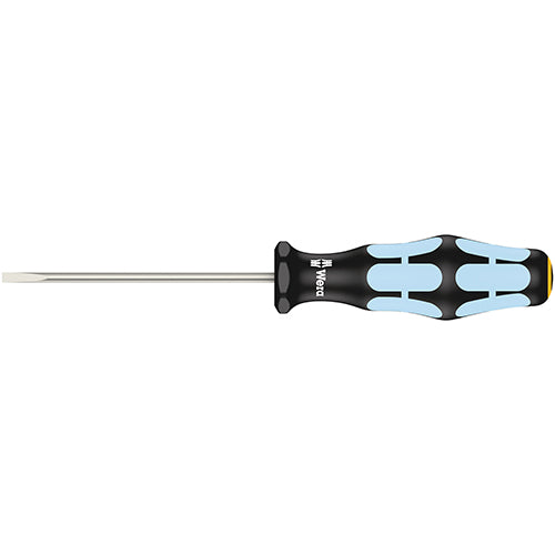 Wera 05032001001 3335 Screwdriver Slotted 0.5/3/80 Kraftform Stainless