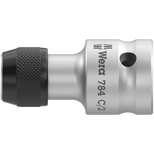 Wera 05042768001 784C/2 Adaptor Q-Rel 1/2" Sq-5/16" Hex/50mm