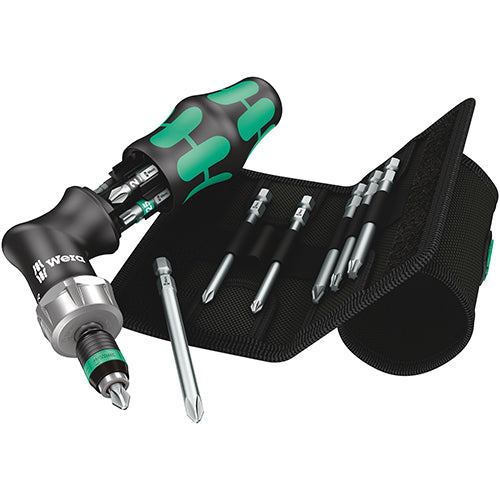Wera 05051031001 Kraftform Kompakt RA 4 Phillips/Pozidriv/Torx Ratchet Pistol Grip 13pc