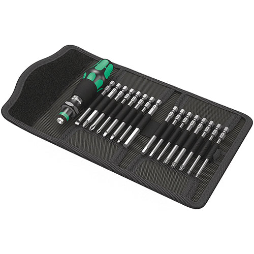 Wera 05051042001 Kraftform Kompakt 60 Slotted/Hex/Phillips/Square/Torx BO Imperial 17pc