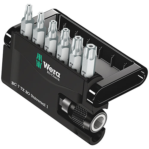 Wera 05056158001 8067-6Bo Bitcheck Security Torx Extra Tough 7pc
