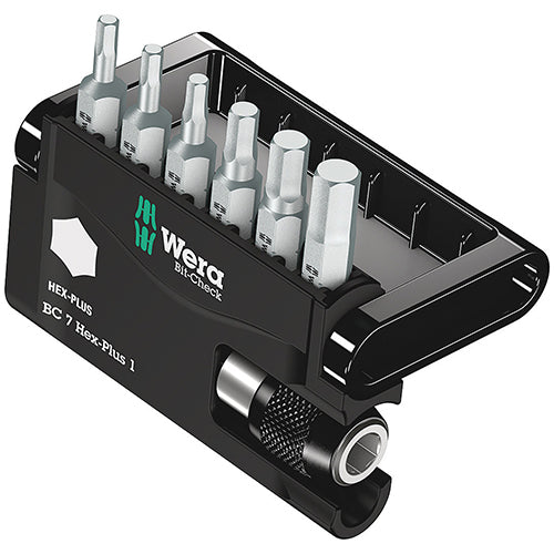 Wera 05056168001 8040-6 Bitcheck Hex Extra Tough 7pc