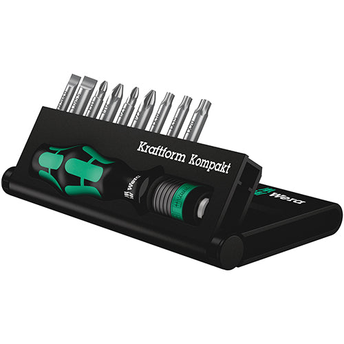Wera 05056653001 Kraftform Kompakt 10 Slotted/Phillips/Pozidriv/Torx 10pc