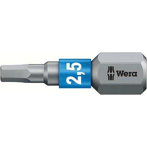 Wera 05056682001 840/1BTZ Bit Hex-Plus SW2.5/25 Extra Tough Bitorsion