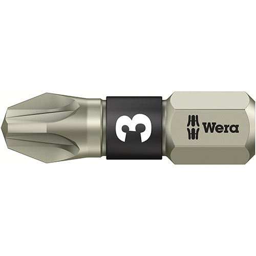 Wera 05071022001 3855/1 TS Bit Pozidriv 3/25 Stainless Torsion