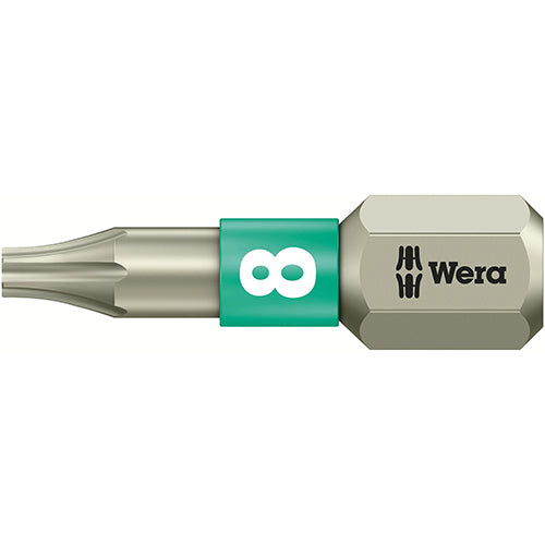 Wera 05071030001 3867/1 TS Bit Torx 8/25 Stainless Torsion